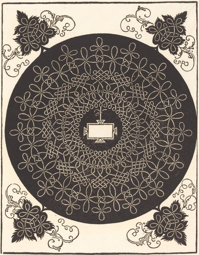 İkinci Düğüm (dikdörtgen bir tablet ile) by Albrecht Dürer