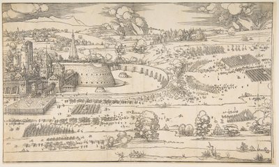 Bir Kale Kuşatması.n.d. by Albrecht Dürer