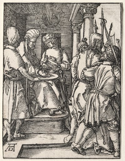Küçük Tutku: Pilatus Ellerini Yıkamak by Albrecht Dürer