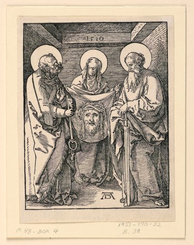 Küçük Tutku Serisinden Sudarium (Aziz Veronica, Peter ve Paul), by Albrecht Dürer