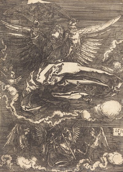 Bir Melek Tarafından Düzenlenen Sudarium, 1516. by Albrecht Dürer