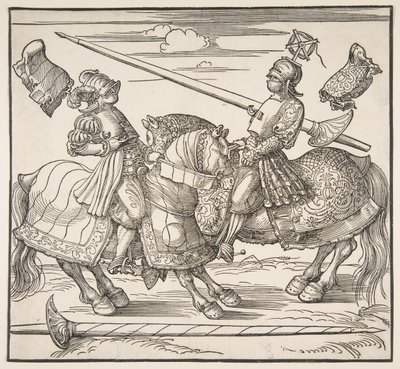 Atlı Turnuvası, yak. 151718. by Albrecht Dürer