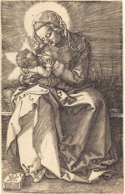 Bakire çocuğu emziriyor by Albrecht Dürer