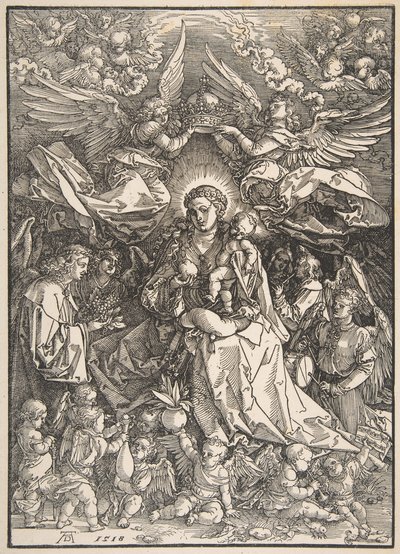 Birçok Melekle Çevrili Bakire, 1518. by Albrecht Dürer