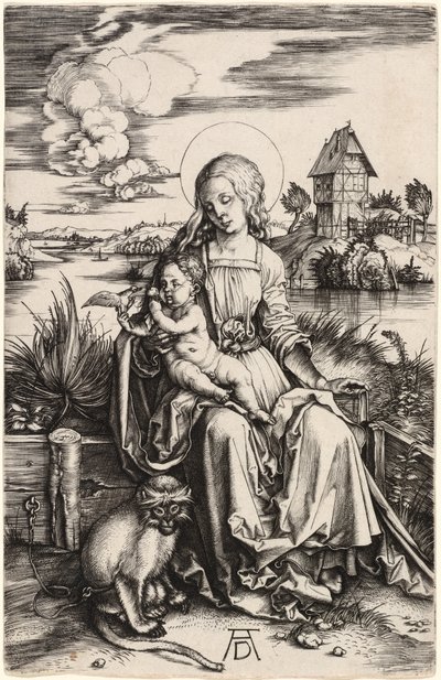 Maymunlu Bakire ve Çocuk by Albrecht Dürer
