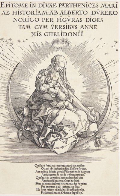 Hilal üzerindeki Bakire by Albrecht Dürer