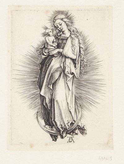 Hilal üzerindeki Bakire by Albrecht Dürer