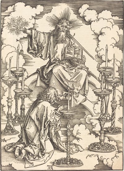 Yedi Şamdan Vizyonu by Albrecht Dürer