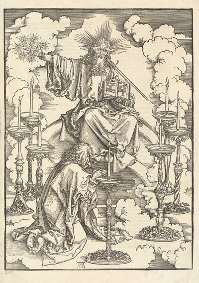 Yedi Şamdan Vizyonu by Albrecht Dürer