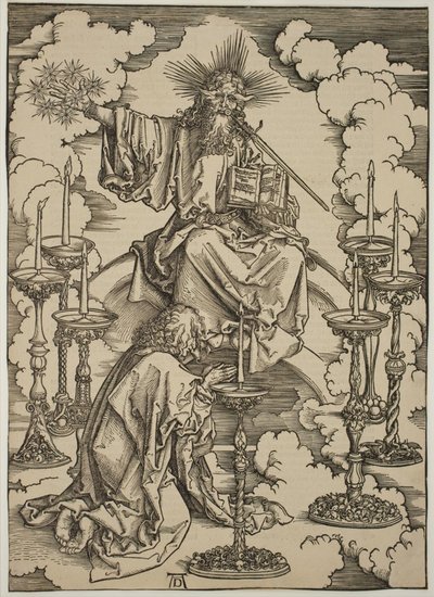 Yedi Şamdan Vizyonu by Albrecht Dürer