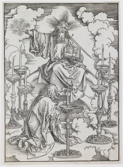 “Kıyamet” dizisinden Yedi Şamdan Vizyonu by Albrecht Dürer