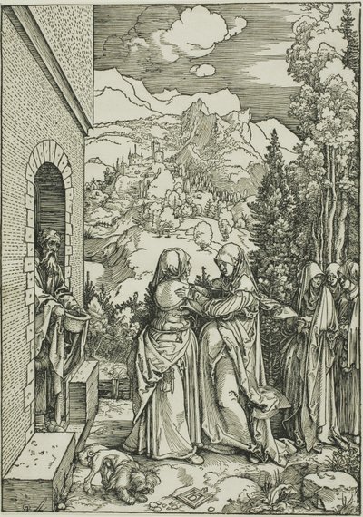 Bakire'nin Yaşamından Ziyaret, by Albrecht Dürer