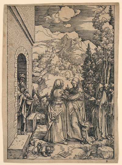"Bakirenin Yaşamı"ndan Ziyaret, by Albrecht Dürer