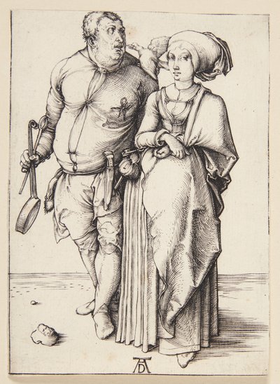 aşçı ve eşi by Albrecht Dürer