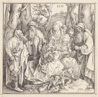 Meleklerle kutsal akrabalık by Albrecht Dürer
