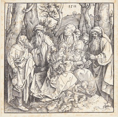 Meleklerle kutsal akrabalık by Albrecht Dürer
