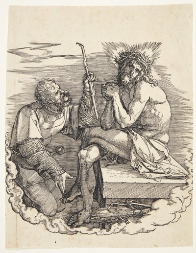 Bir asker tarafından alay edilen kederlerin adamı by Albrecht Dürer