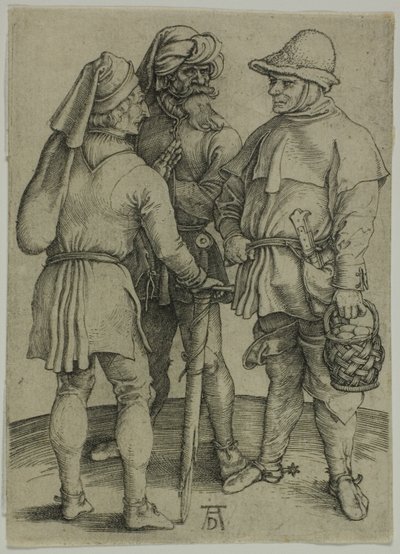 Üç Köylü Sohbette by Albrecht Dürer