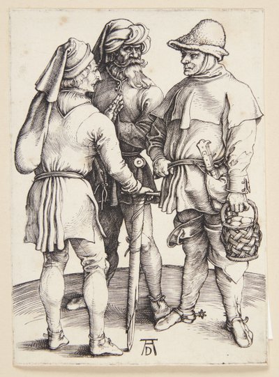 Üç köylü sohbet ediyor by Albrecht Dürer