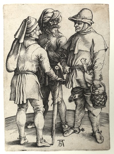 Üç köylü sohbet ediyor, c.1497 by Albrecht Dürer