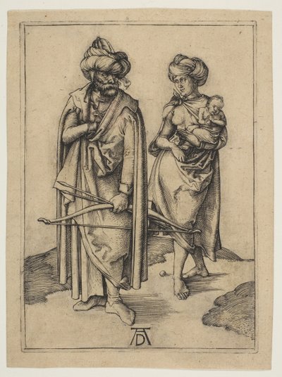 Türk Ailesi, ca. 1496. by Albrecht Dürer