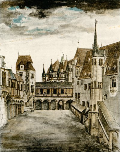 Kale avlusunun görünümü by Albrecht Dürer