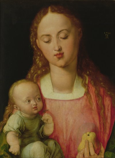 Bakire ve Çocuk, aynı zamanda Armutlu Bakire olarak da bilinir, 1526 by Albrecht Dürer