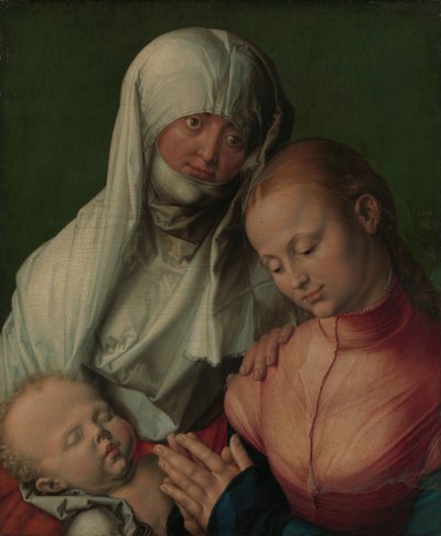 Aziz Anne ile Bakire ve Çocuk, muhtemelen 1519. by Albrecht Dürer
