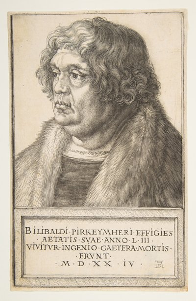 Willibald Pirckheimer, 1524. by Albrecht Dürer