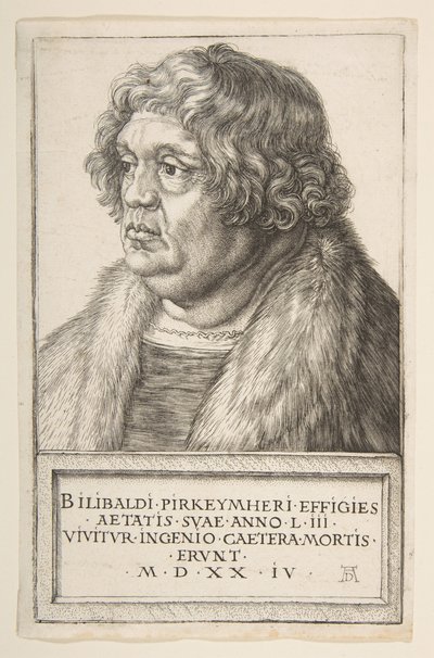 Willibald Pirckheimer, 1524. by Albrecht Dürer