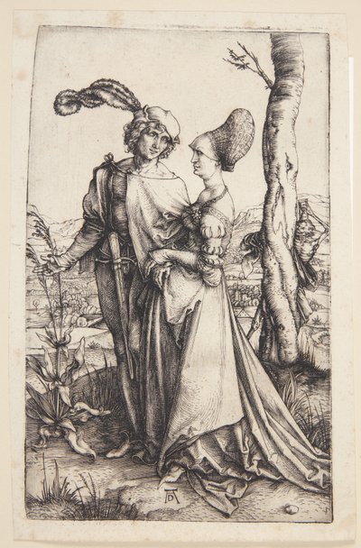 Genç çift ölümle tehdit edildi by Albrecht Dürer