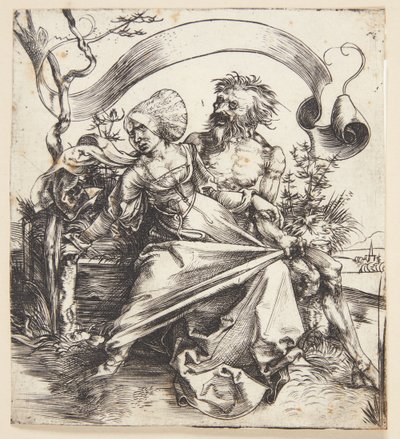 Genç kadının saldırısına uğradı by Albrecht Dürer