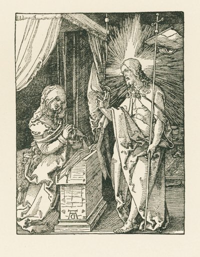 İsa Annesine Görünürken, c.1510 (gravür) by Albrecht Dürer or Duerer