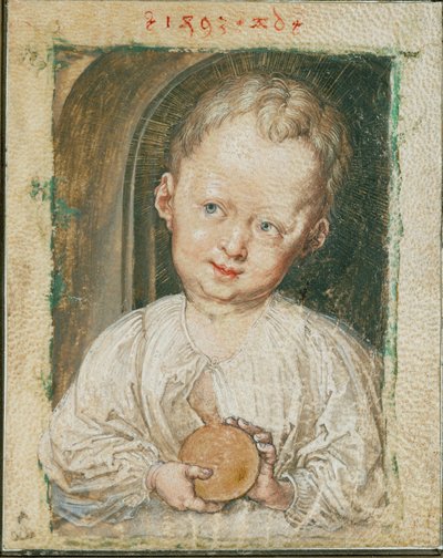 Küreyi tutan Christchild by Albrecht Dürer or Duerer