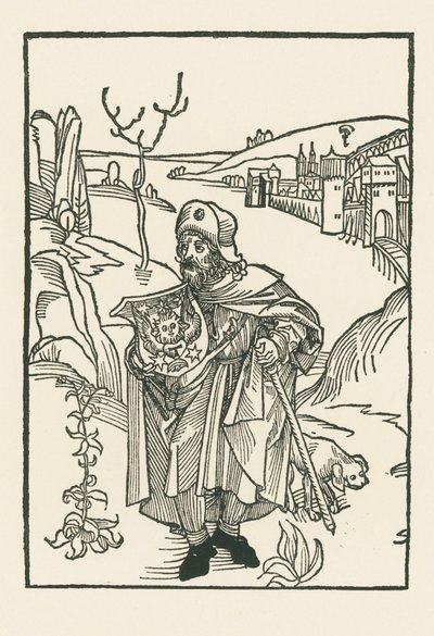 Jean Charlier de Gerson hacı olarak by Albrecht Dürer or Duerer
