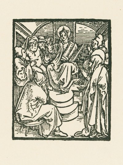 İsa Doktorlar Arasında by Albrecht Dürer or Duerer