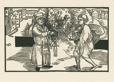 Laches ve Parmeno, c.1492-93 (gravür) by Albrecht Dürer or Duerer