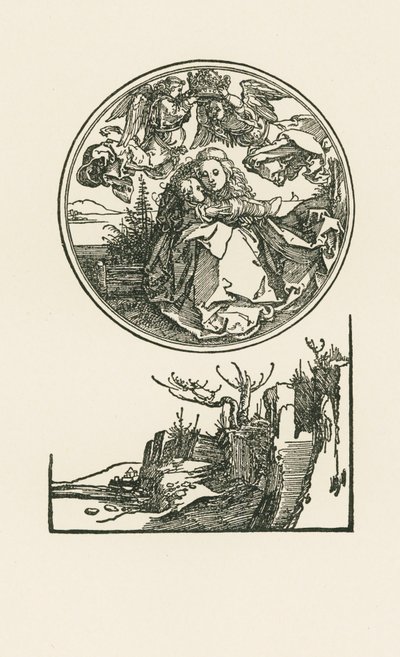 Çember İçinde Madonna, c.1514 (gravür) by Albrecht Dürer or Duerer