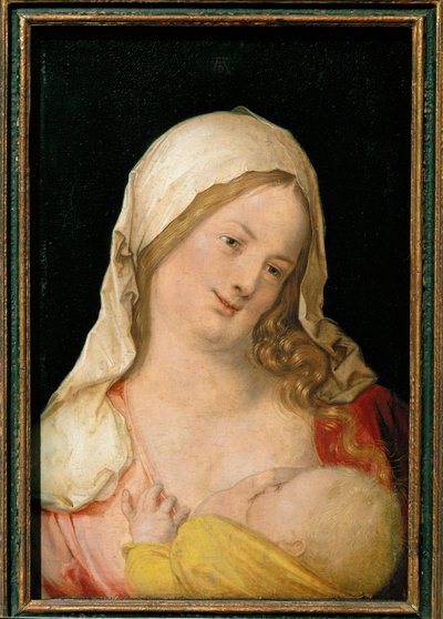 Çocuğu emziren Madonna by Albrecht Dürer or Duerer