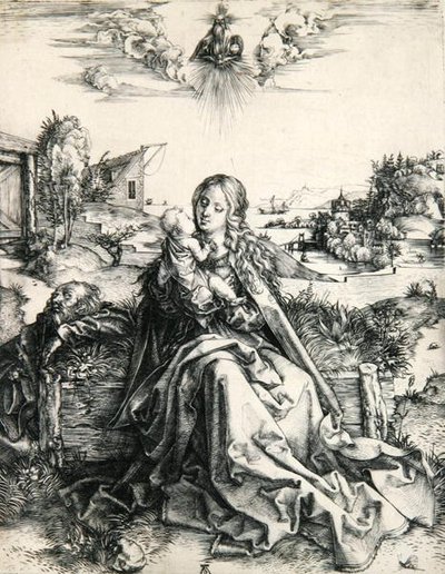 Yusufçuklu Madonna (gravür) by Albrecht Dürer