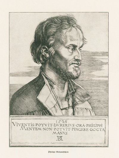 Philipp Melanchthon. 1526 (gravür) by Albrecht Dürer or Duerer