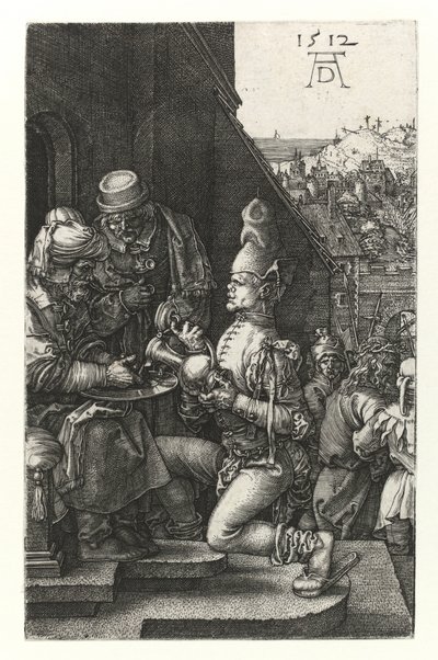 Pilatus ellerini yıkar, 1512 by Albrecht Dürer