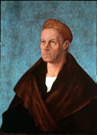 Alman bankacı Jakob II Fugger dit le Riche (1459-1525) Distemper
