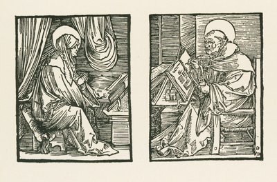 Aziz Birgitta ve Almastralı Peter by Albrecht Dürer or Duerer