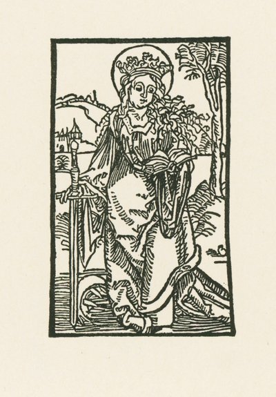 Aziz Catherine by Albrecht Dürer or Duerer