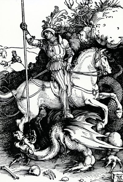 Aziz George ve Ejderha by Albrecht Dürer