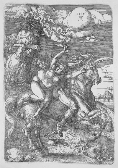 Tek Boynuzlu Atın Kaçırılması by Albrecht Dürer