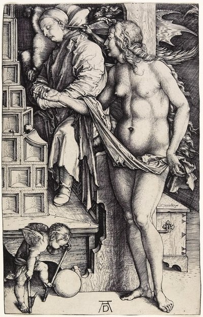 Rüya, c.1500 (gravür) by Albrecht Dürer