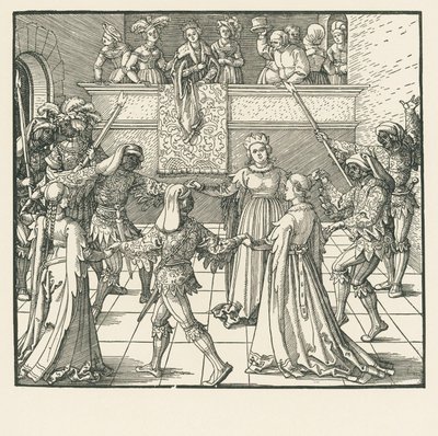 Maskeli Balo (gravür) by Albrecht Dürer or Duerer