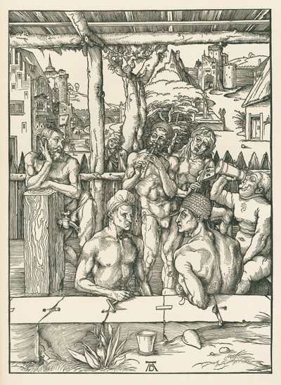 Erkekler Hamamı, c.1496-97 (gravür) by Albrecht Dürer or Duerer